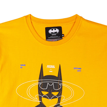 Petrol x Batman Men's Basic Graphic Tees Slim Fitting CVC Jersey Fabric 159884-U (Canary)