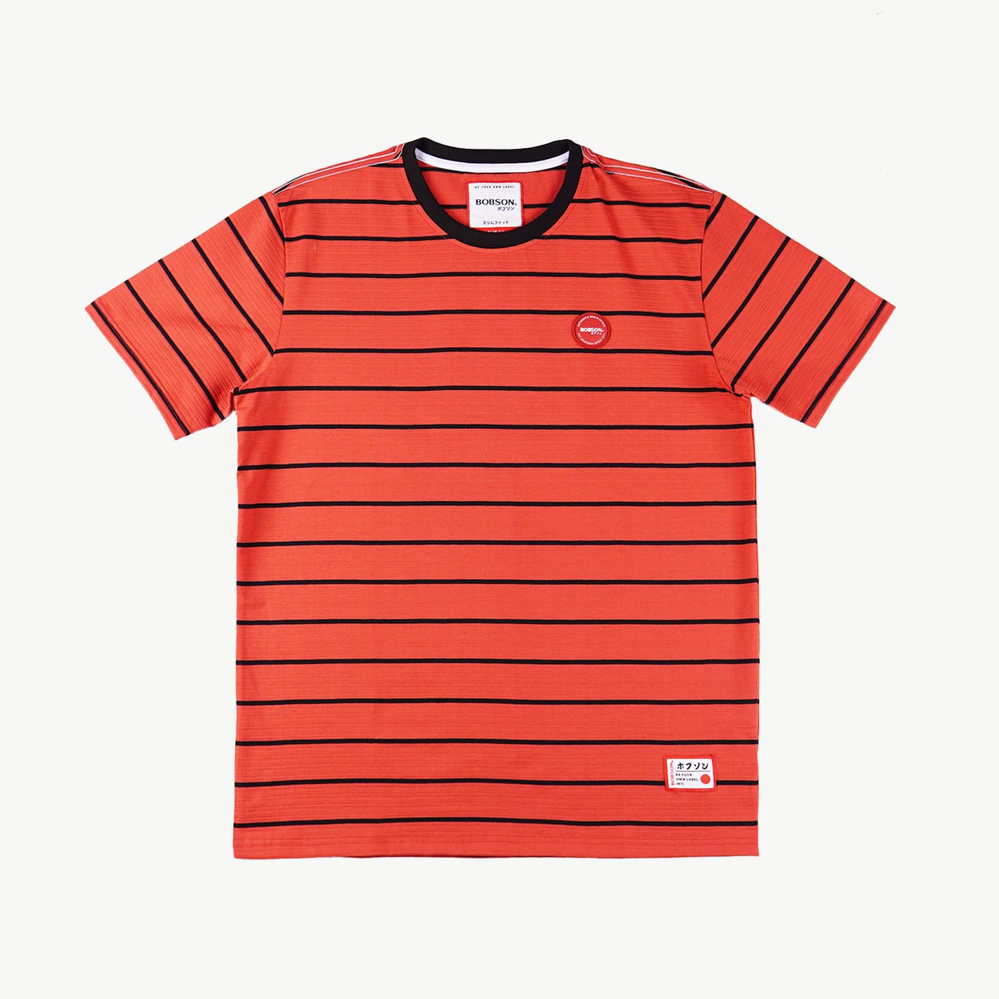 Bobson Japanese Men's Basic Tees Slim Fit 159846 (Mango)