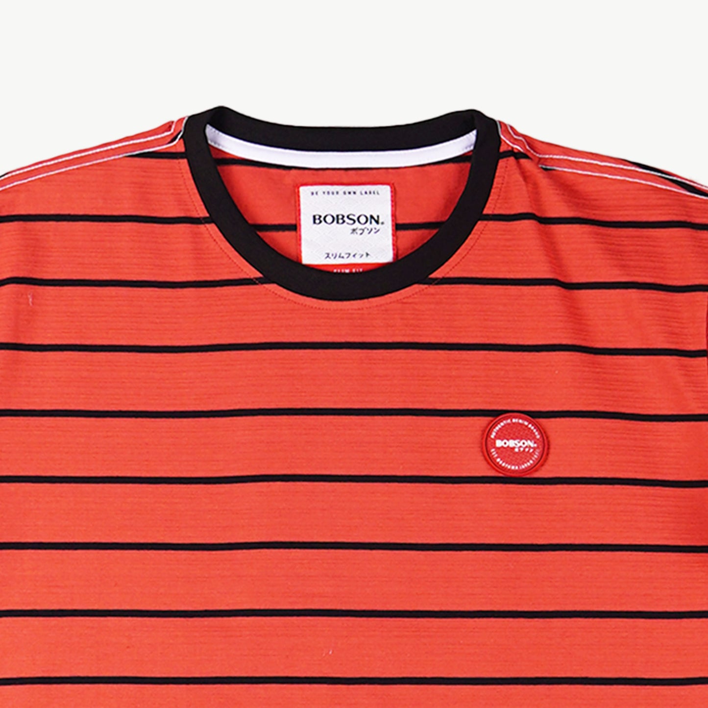 Bobson Japanese Men's Basic Tees Slim Fit 159846 (Mango)