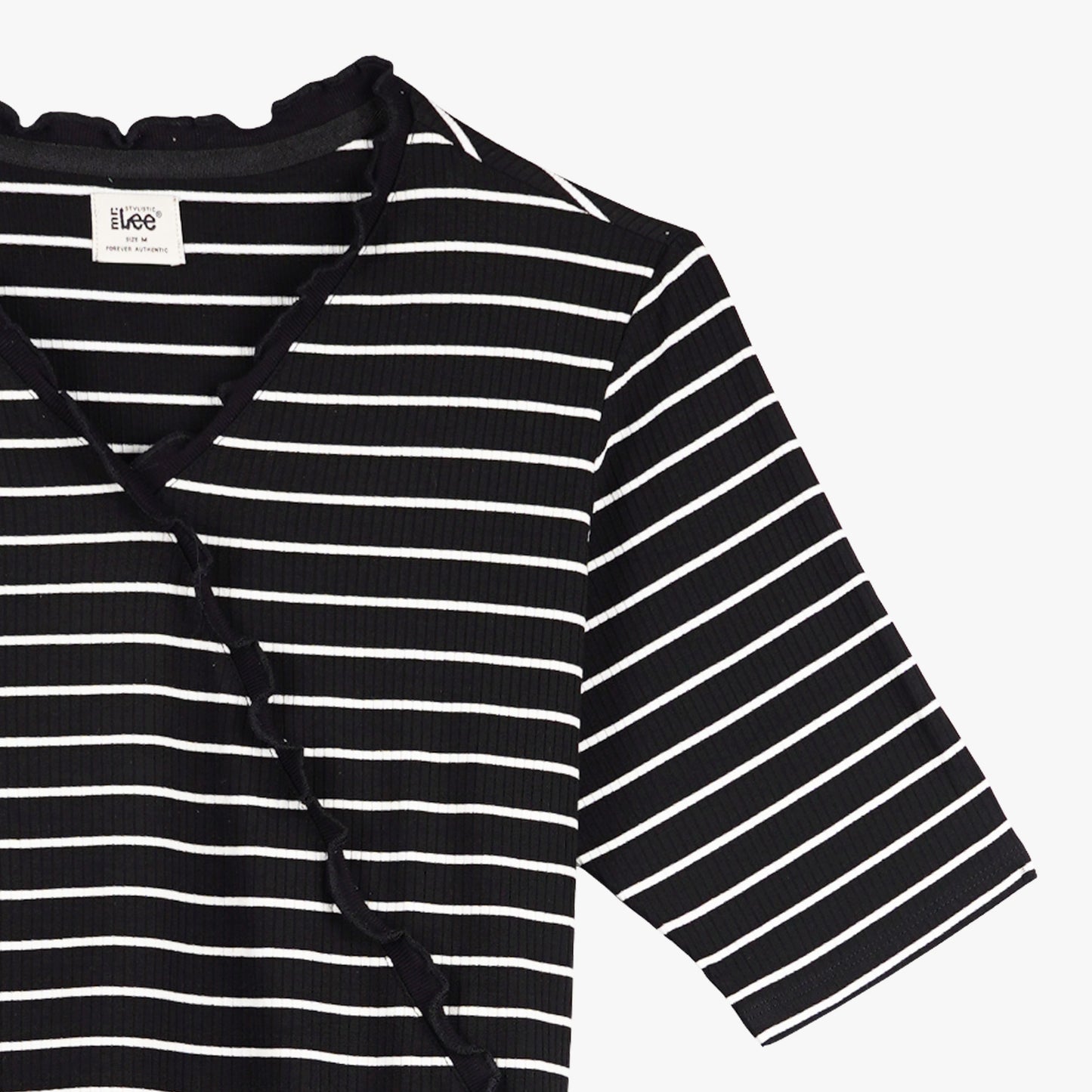 Stylistic Mr. Lee Ladies Basic Tees Regular Fit 109077-U (Black)