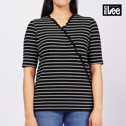 Stylistic Mr. Lee Ladies Basic Tees Regular Fit 109077-U (Black)