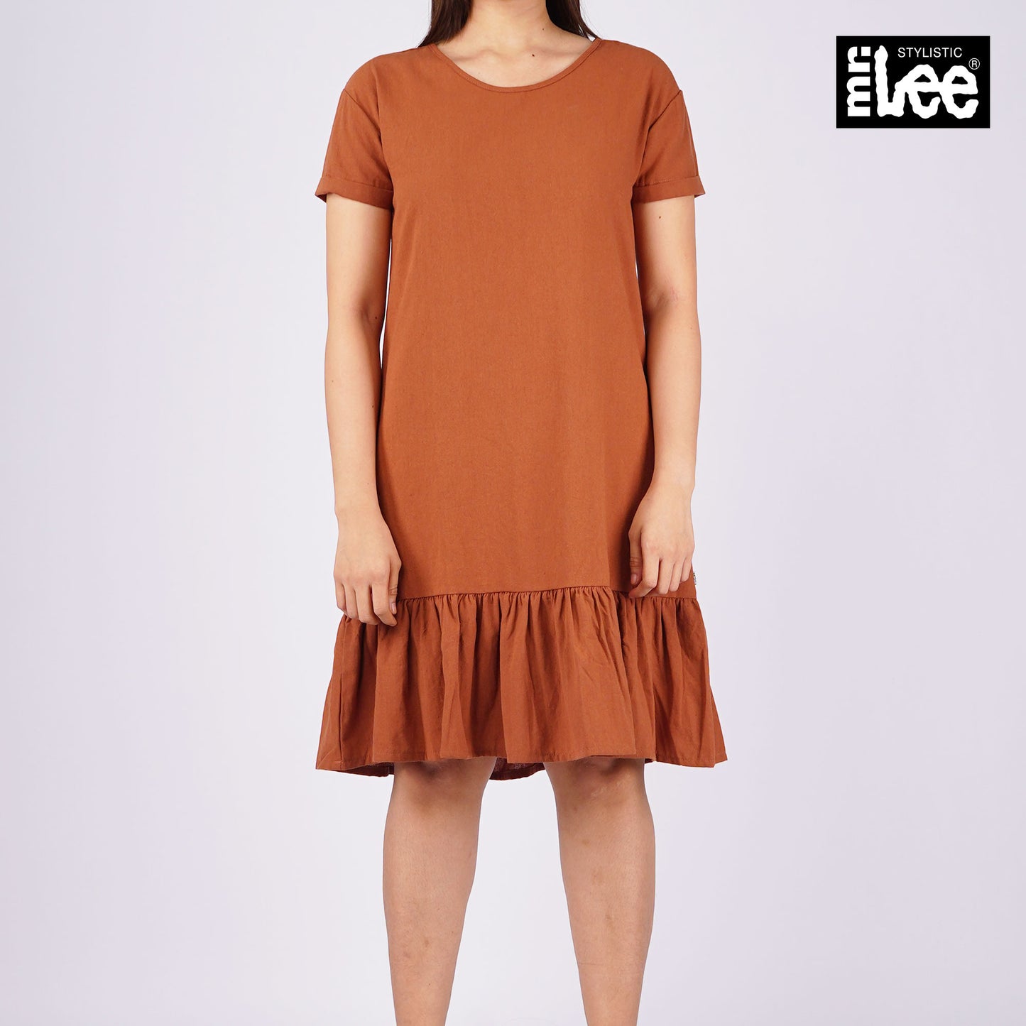 Stylistic Mr. Lee Ladies Basic Dress Regular Fit 166109 (Brown)