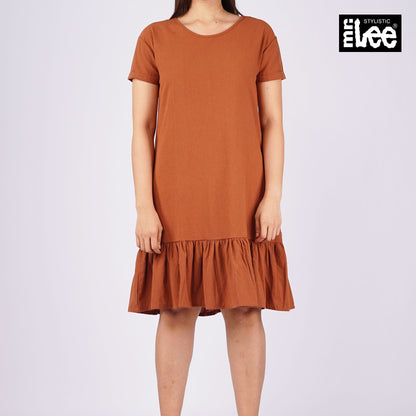 Stylistic Mr. Lee Ladies Basic Dress Regular Fit 166109 (Brown)