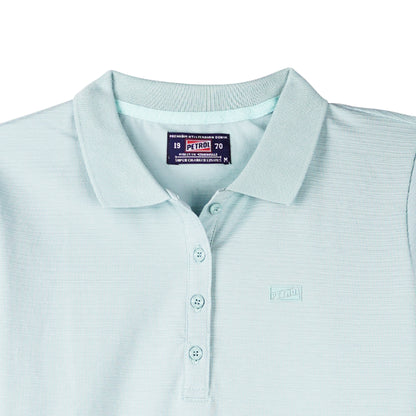 Petrol Ladies Basic Collared Regular Fitting Missed Lycra 116077 (Sea Foam)