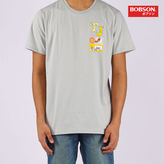 Bobson Japanese Men's X Tom and Jerry Basic Tees Slim Fit 166692-U (Pigeon)