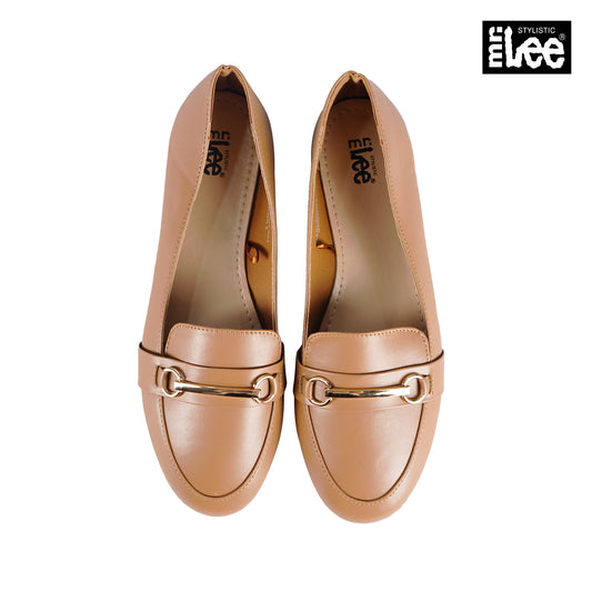 Stylistic Mr. Lee Ladies Basic Accessories Footwear Dull Shoes 140589 (Brown)