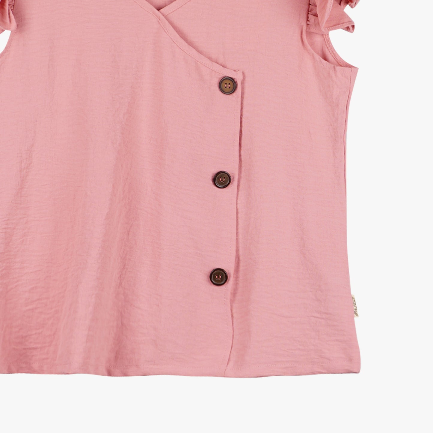 Petrol Ladies Basic Woven Boxy Fitting Woven Fabric 157723 (Pink)