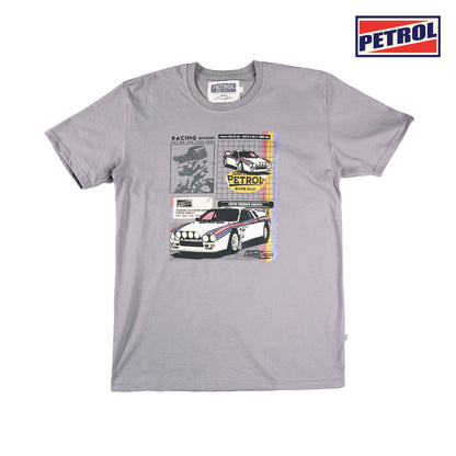 Petrol Men's Basic Tees Slim Fitting Cotton Jersey Fabric 165289-U (Charcoal)