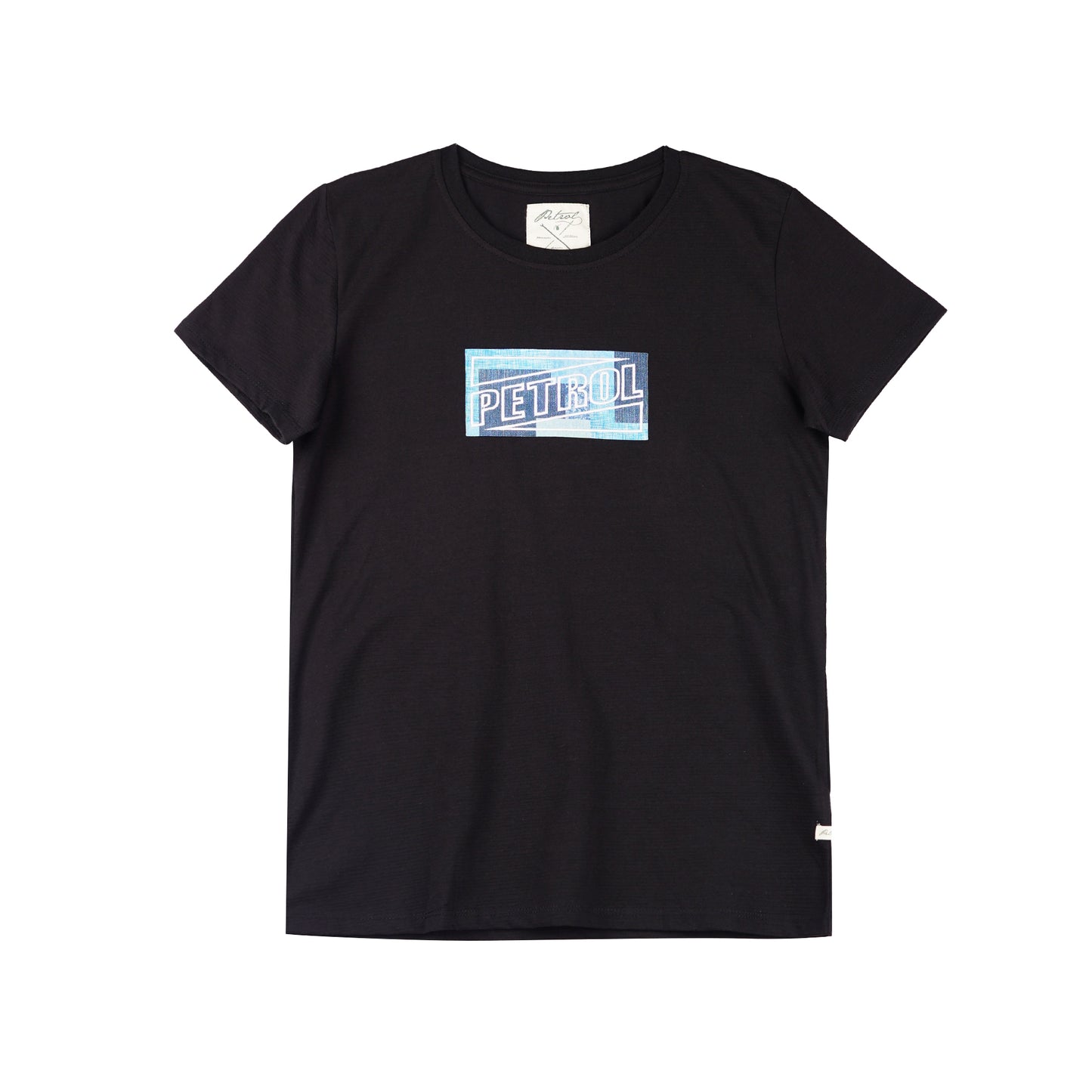 Petrol Ladies Basic Tees Regular Fitting Missed Lycra Fabric 129293 (Black)