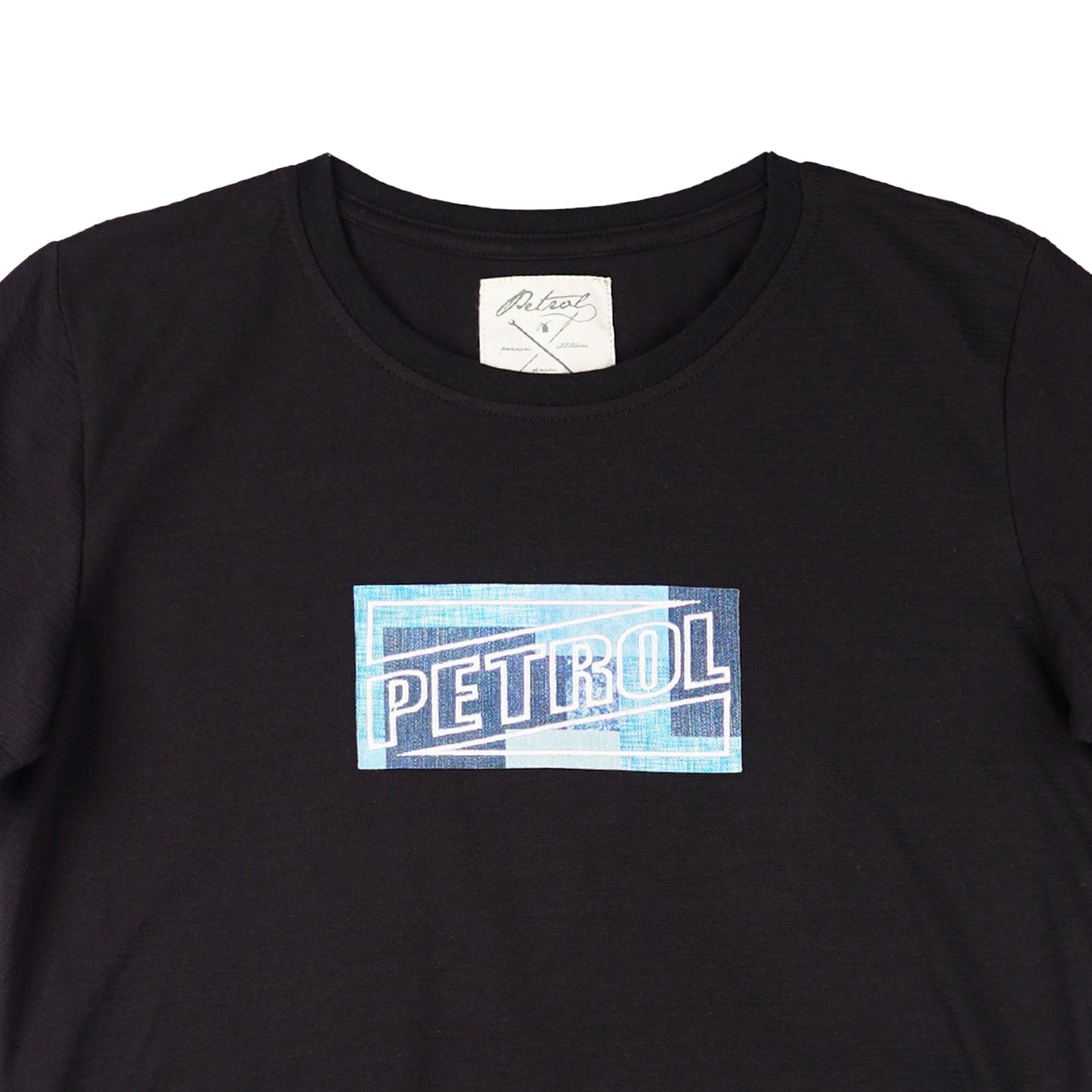Petrol Ladies Basic Tees Regular Fitting Missed Lycra Fabric 129293 (Black)