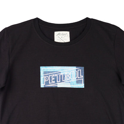 Petrol Ladies Basic Tees Regular Fitting Missed Lycra Fabric 129293 (Black)