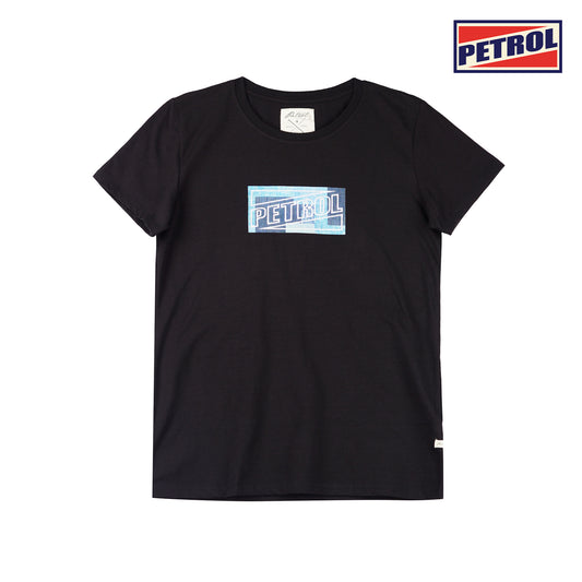 Petrol Ladies Basic Tees Regular Fitting Missed Lycra Fabric 129293 (Black)