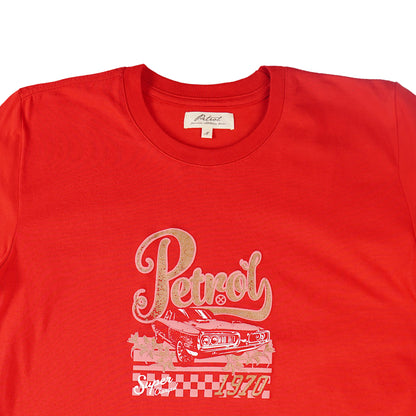 Petrol Ladies Basic Tees Regular Fitting CVC Jersey Fabric 159785-U (Scarlet)