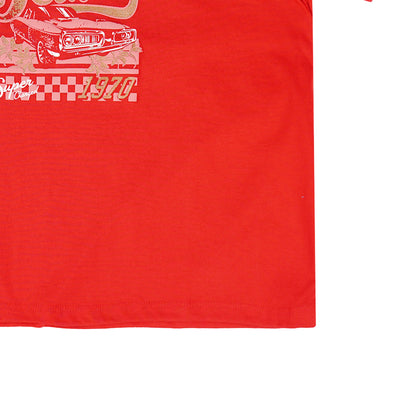 Petrol Ladies Basic Tees Regular Fitting CVC Jersey Fabric 159785-U (Scarlet)