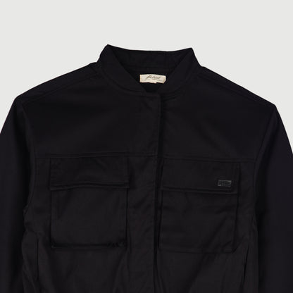 Petrol Ladies Basic Jacket Boxy Fitting Water Proof Twill Fabric 164185 (Black)