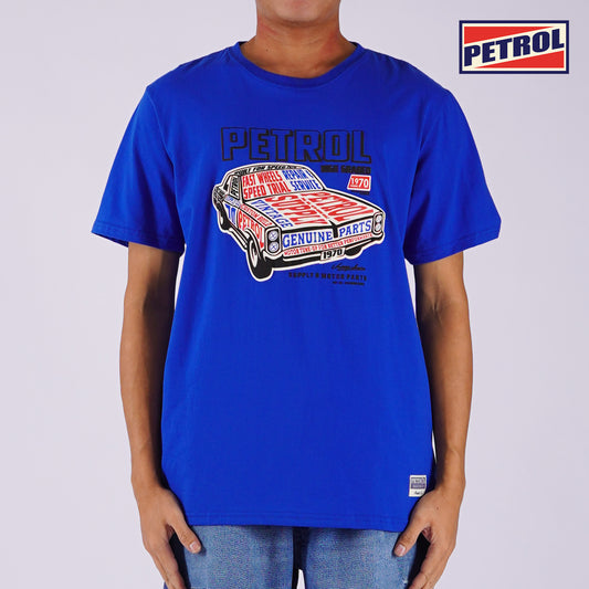 Petrol Men's Basic Tees Slim Fitting CVC Jersey Fabric 158663-U (True Blue)
