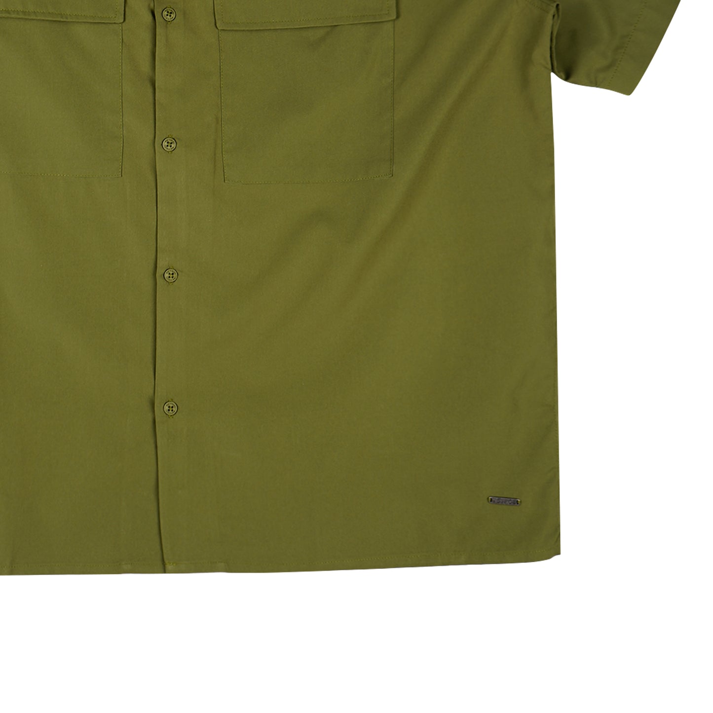 Petrol Men's Basic Woven Shirt Oversized Fitting Woven Fabric 156173 (Light Fatigue)