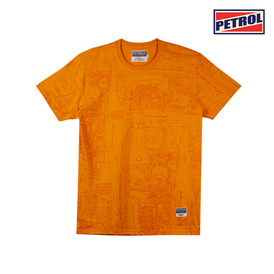 Petrol Men's Basic Tees Slim Fitting CVC Jersey Fabric 162176-U (Canary)