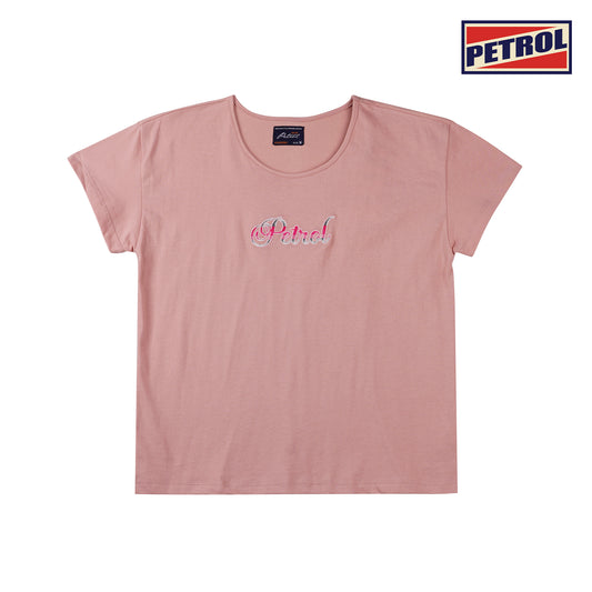 Petrol Ladies Basic Tees Boxy Fitting CVC Jersey Fabric 157856-U (Old Rose)