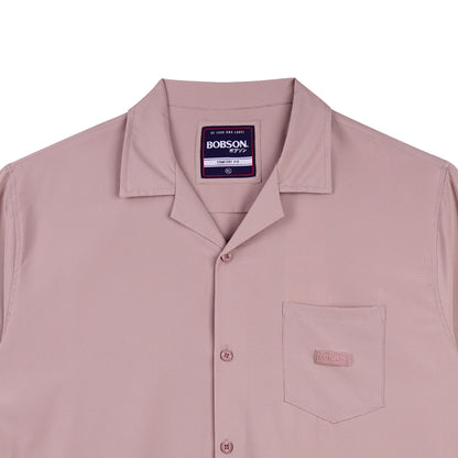 Bobson Japanese Men's Basic Woven Shirt Comfort Fit 156474-U (Wood Rose)