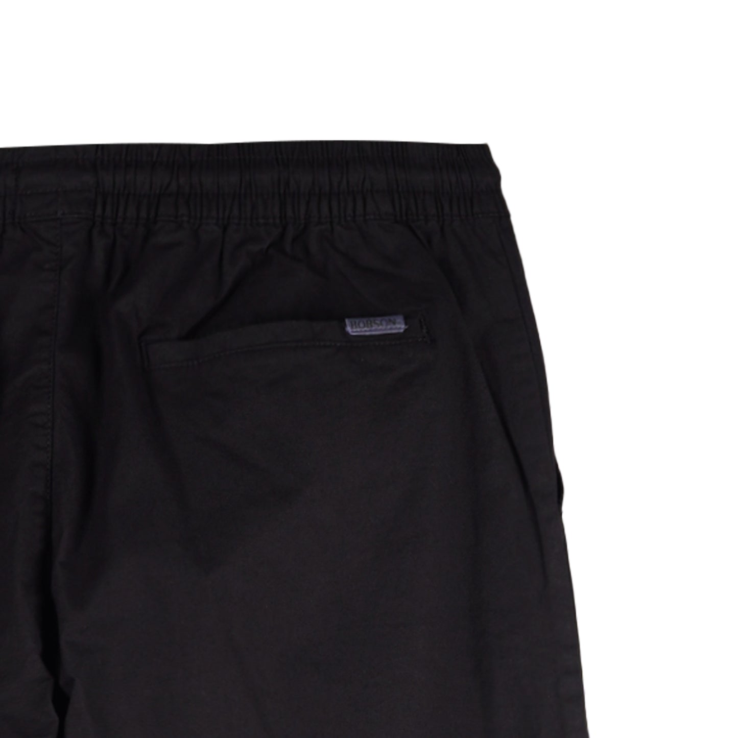 Bobson Japanese Men's Basic Denim Bankle Pants Mid Waist 165540 (Black)