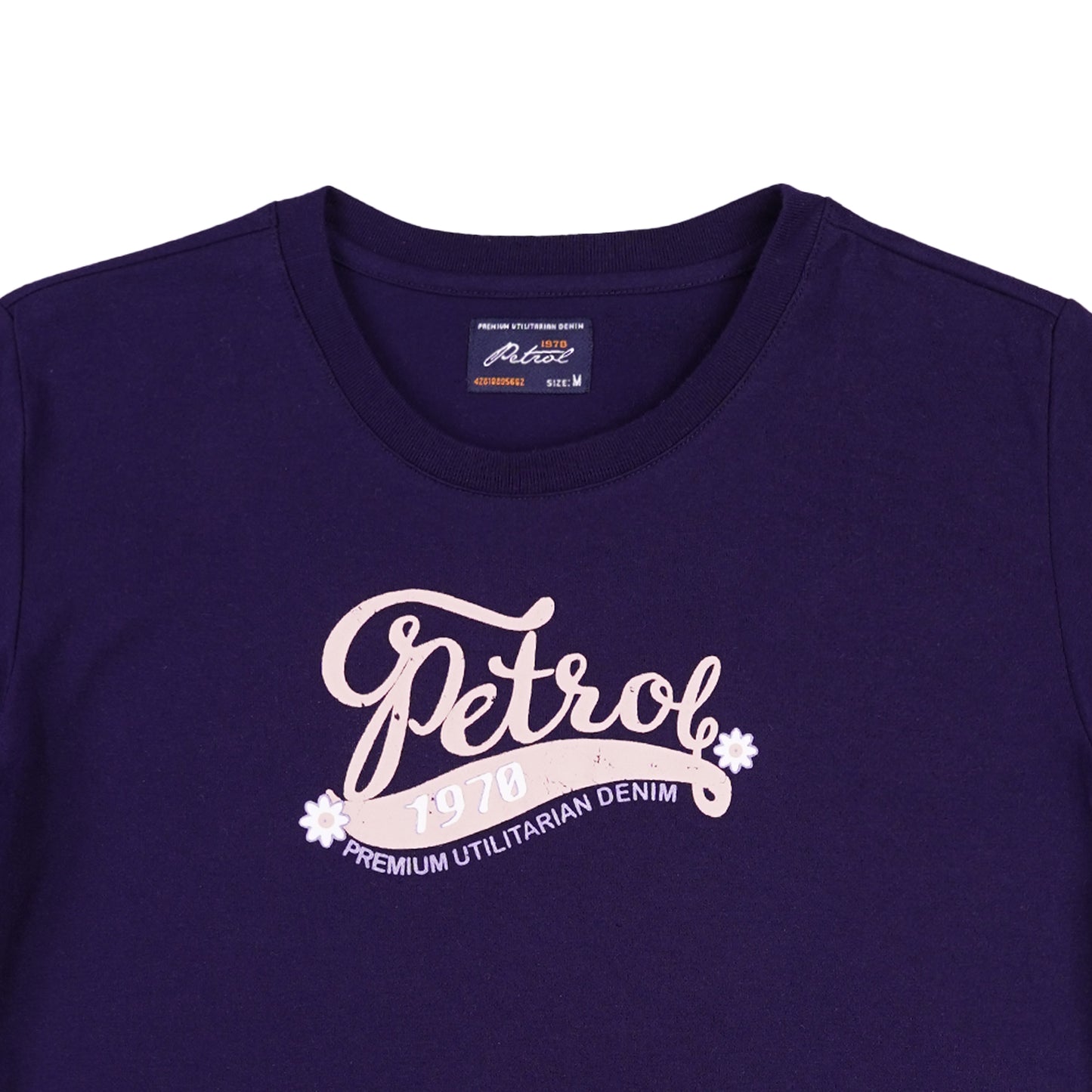 Petrol Ladies Basic Tees Boxy Fitting CVC Jersey Fabric 159763-U (Peacoat)