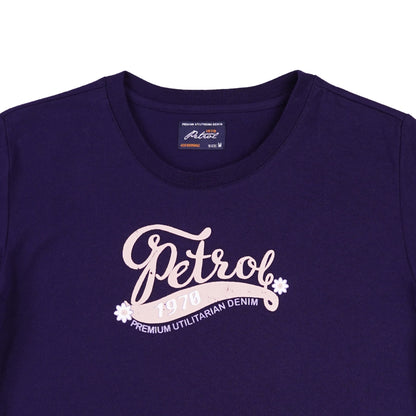 Petrol Ladies Basic Tees Boxy Fitting CVC Jersey Fabric 159763-U (Peacoat)