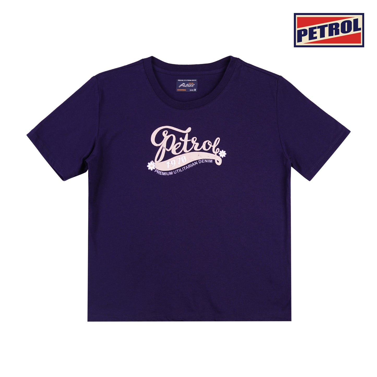 Petrol Ladies Basic Tees Boxy Fitting CVC Jersey Fabric 159763-U (Peacoat)
