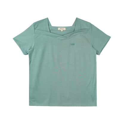 Petrol Ladies Basic Tees Regular Fitting CVC Jersey Fabric 155911-U (Green)