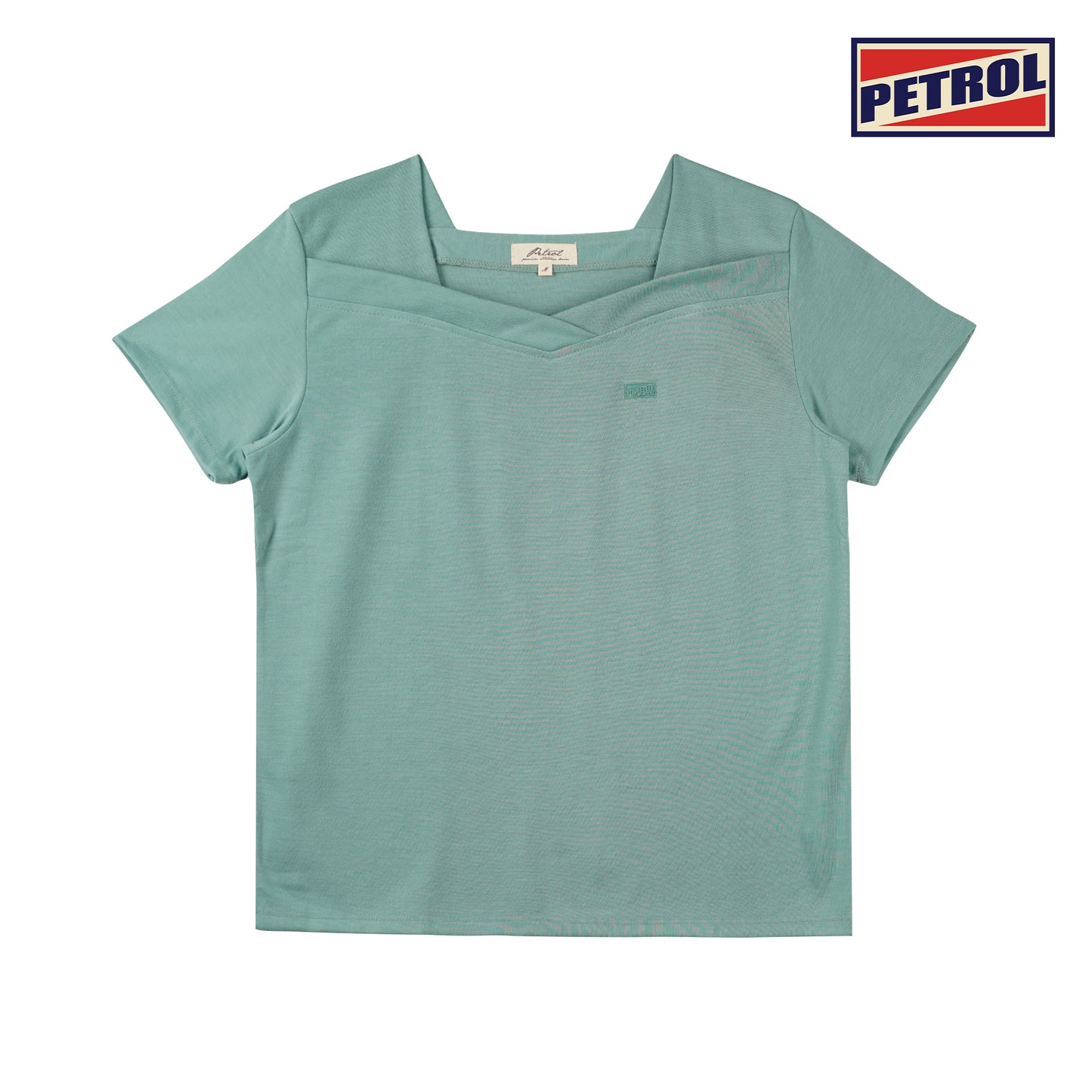 Petrol Ladies Basic Tees Regular Fitting CVC Jersey Fabric 155911-U (Green)