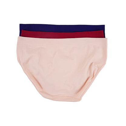 Petrol Ladies Accessories Innerwear Seamless Panty Mid-Rise 3-in-1 Pack 159056 (Assorted)