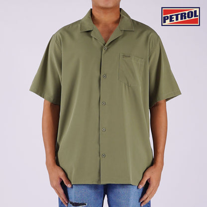 Petrol Men's Basic Tees Slim Fitting Missed Lycra Fabric 162713 (Beige)