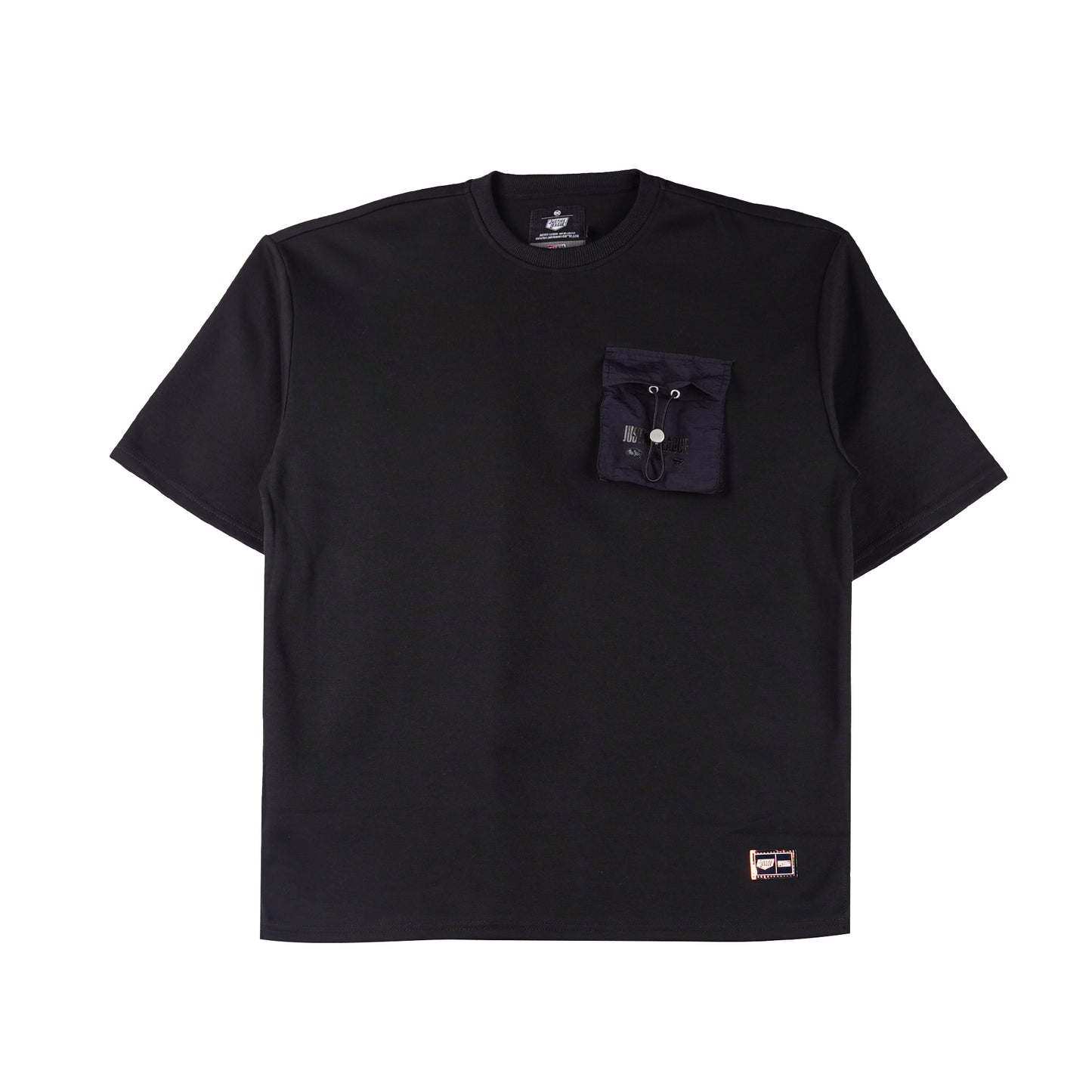 Petrol x Justice League Men's Basic Tees Oversized Fitting Interlock Fabric 163129 (Black)
