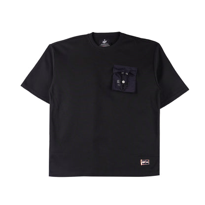 Petrol x Justice League Men's Basic Tees Oversized Fitting Interlock Fabric 163129 (Black)
