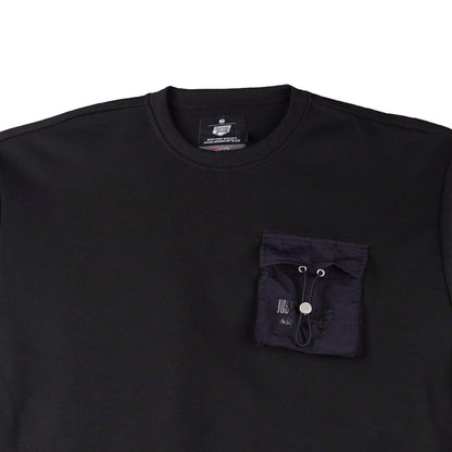 Petrol x Justice League Men's Basic Tees Oversized Fitting Interlock Fabric 163129 (Black)
