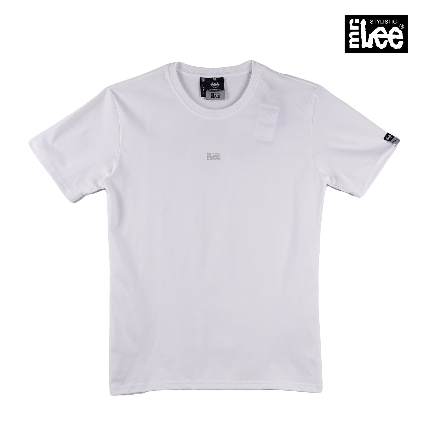 Stylistic Mr. Lee X Justice League Men's Basic Tees with Back Print Semi body Fit 167697 (White)