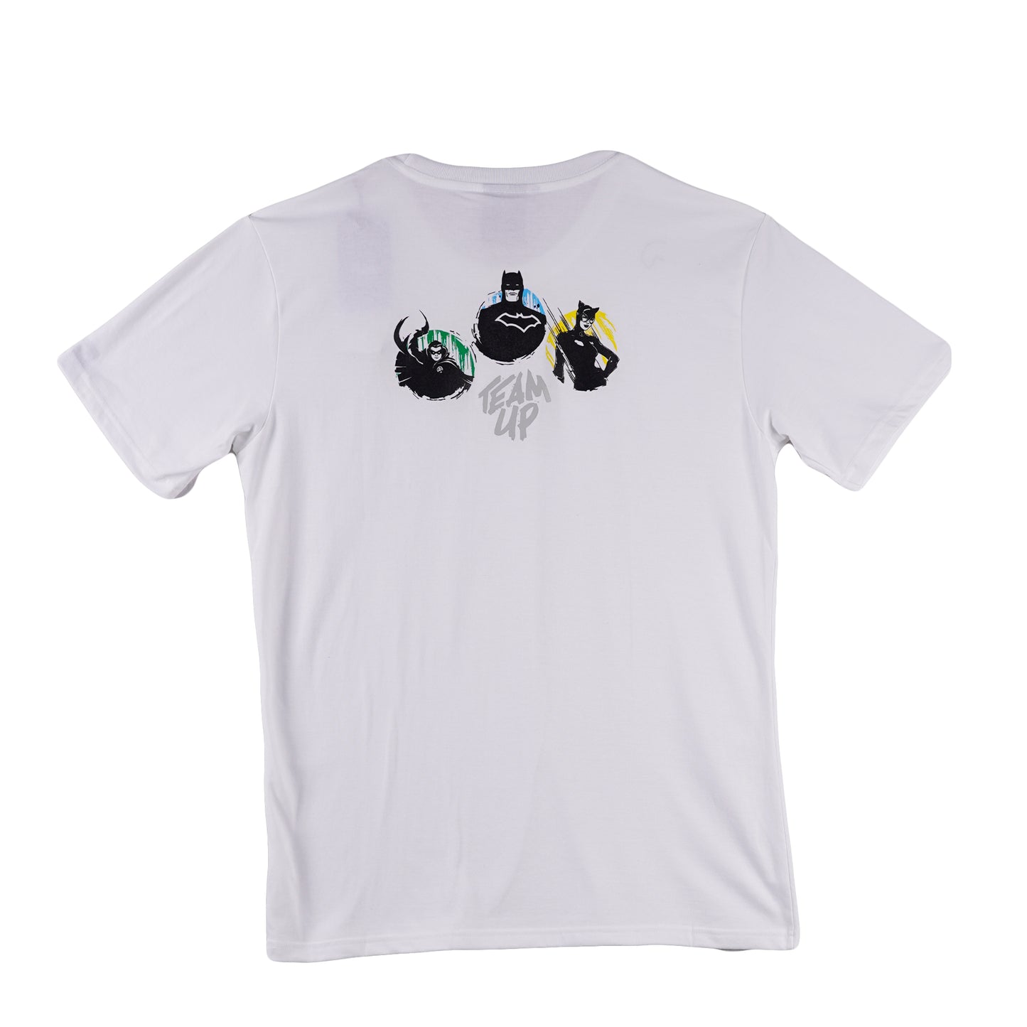 Stylistic Mr. Lee X Justice League Men's Basic Tees with Back Print Semi body Fit 167697 (White)