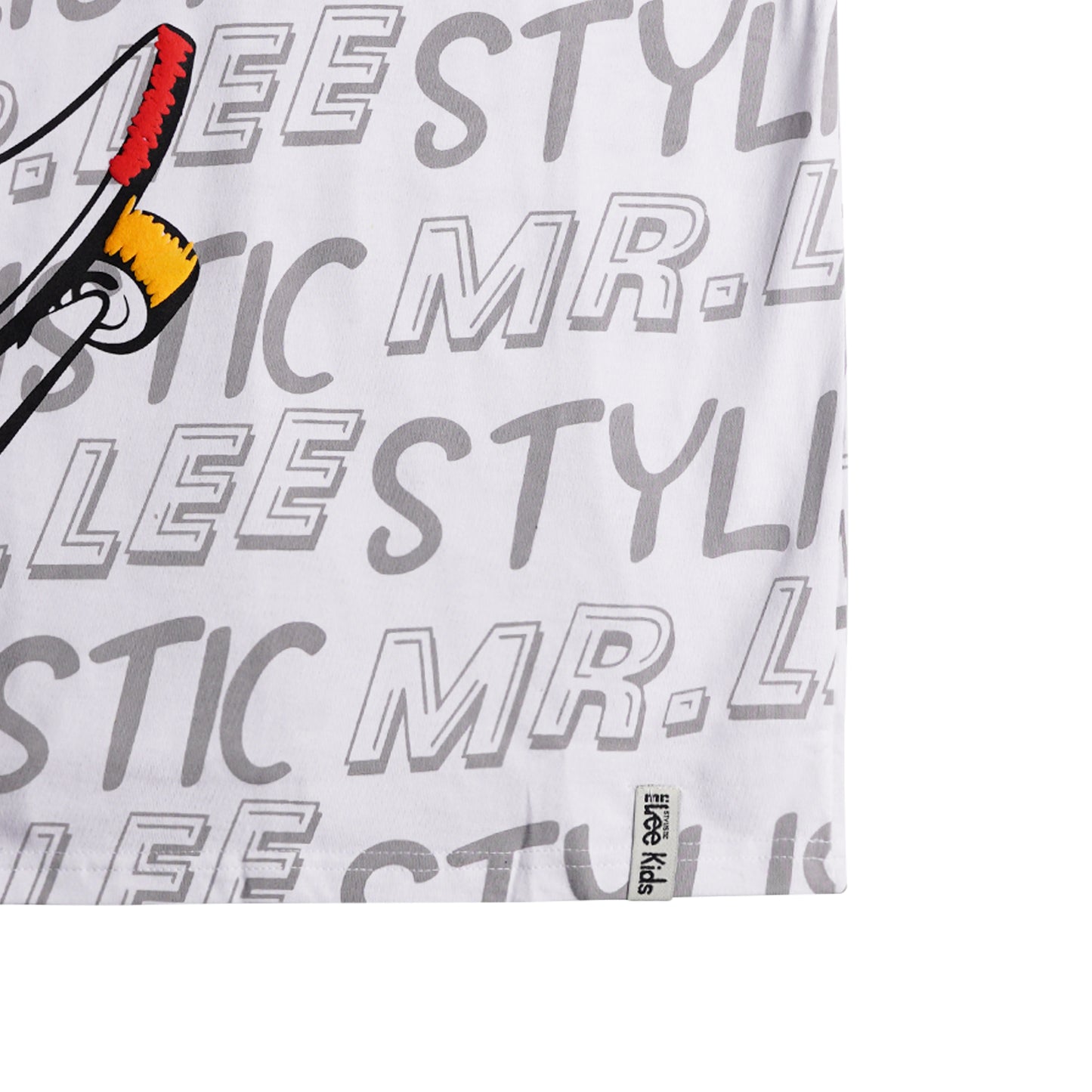 Stylistic Mr. Lee Children's Wear Kid's Basic Tees Regular Fit 163302-U (Navy White)