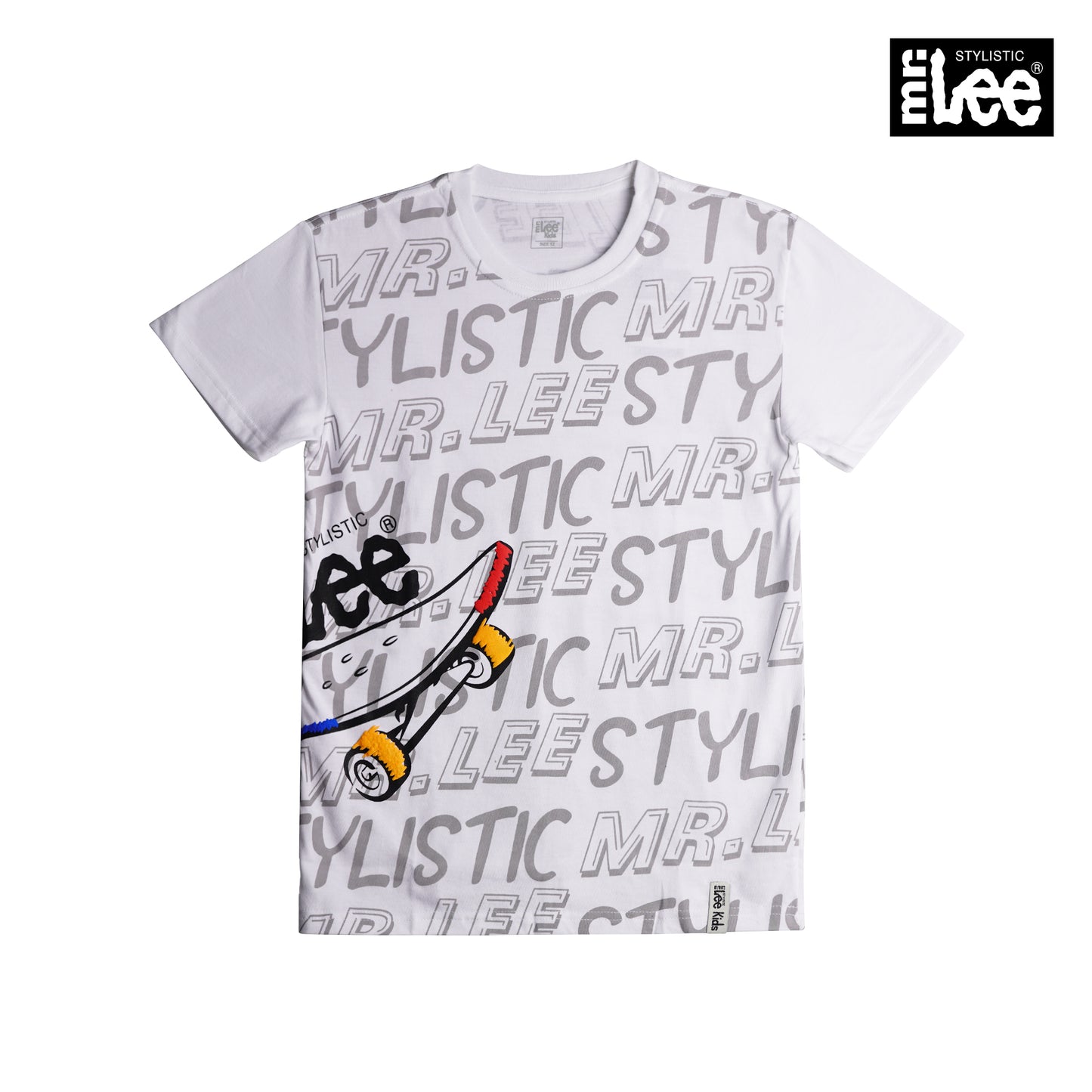 Stylistic Mr. Lee Children's Wear Kid's Basic Tees Regular Fit 163302-U (Navy White)