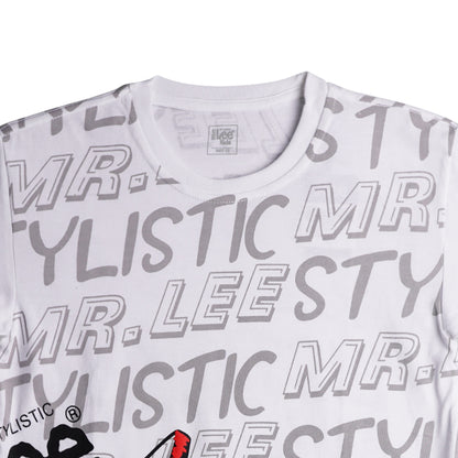 Stylistic Mr. Lee Children's Wear Kid's Basic Tees Regular Fit 163302-U (Navy White)