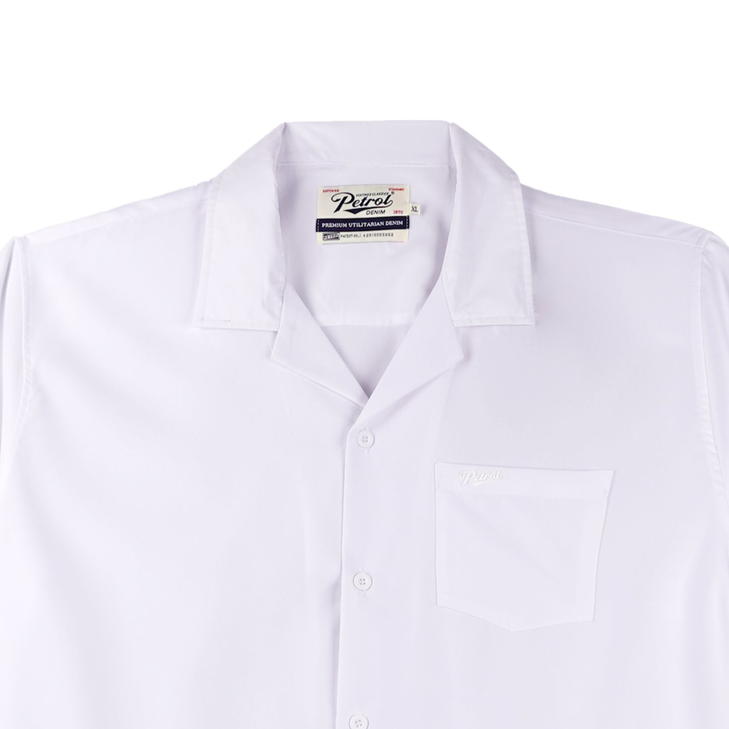 Petrol Men's Basic Collared Woven Shirt Comfort Fitting 156154-U (White)