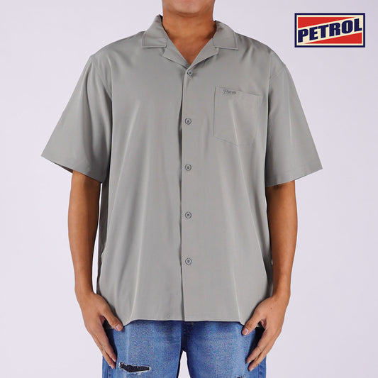 Petrol Men's Basic Collared Woven Shirt Comfort Fitting 156184-U (Rock Ridge)