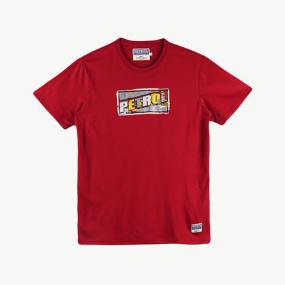 Petrol Men's Basic Tees Slim Fitting CVC Jersey Fabric 167026-U (Crimson)