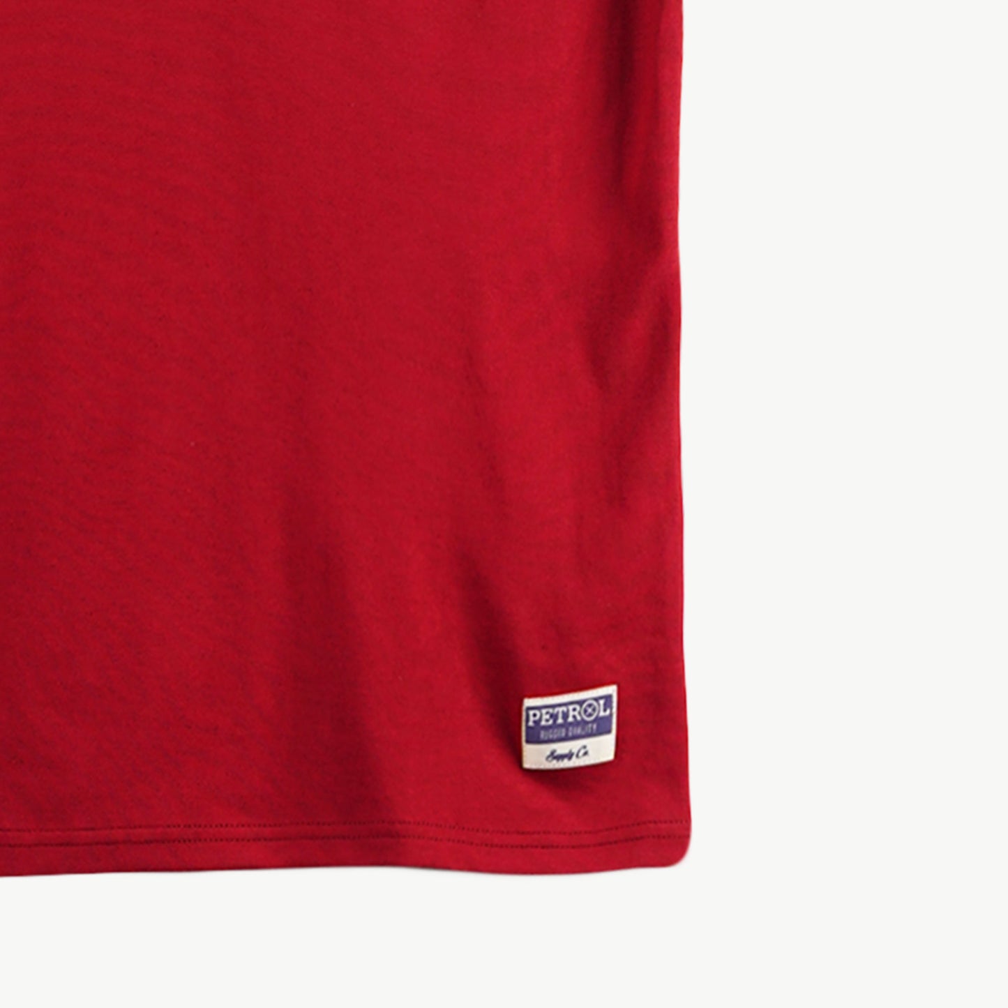 Petrol Men's Basic Tees Slim Fitting CVC Jersey Fabric 167026-U (Crimson)