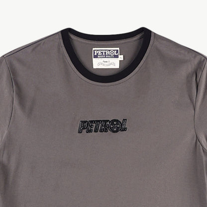 Petrol Men's Basic Tees Slim Fitting CVC Jersey Fabric 166837-U (Charcoal)