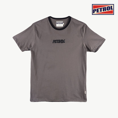 Petrol Men's Basic Tees Slim Fitting CVC Jersey Fabric 166837-U (Charcoal)