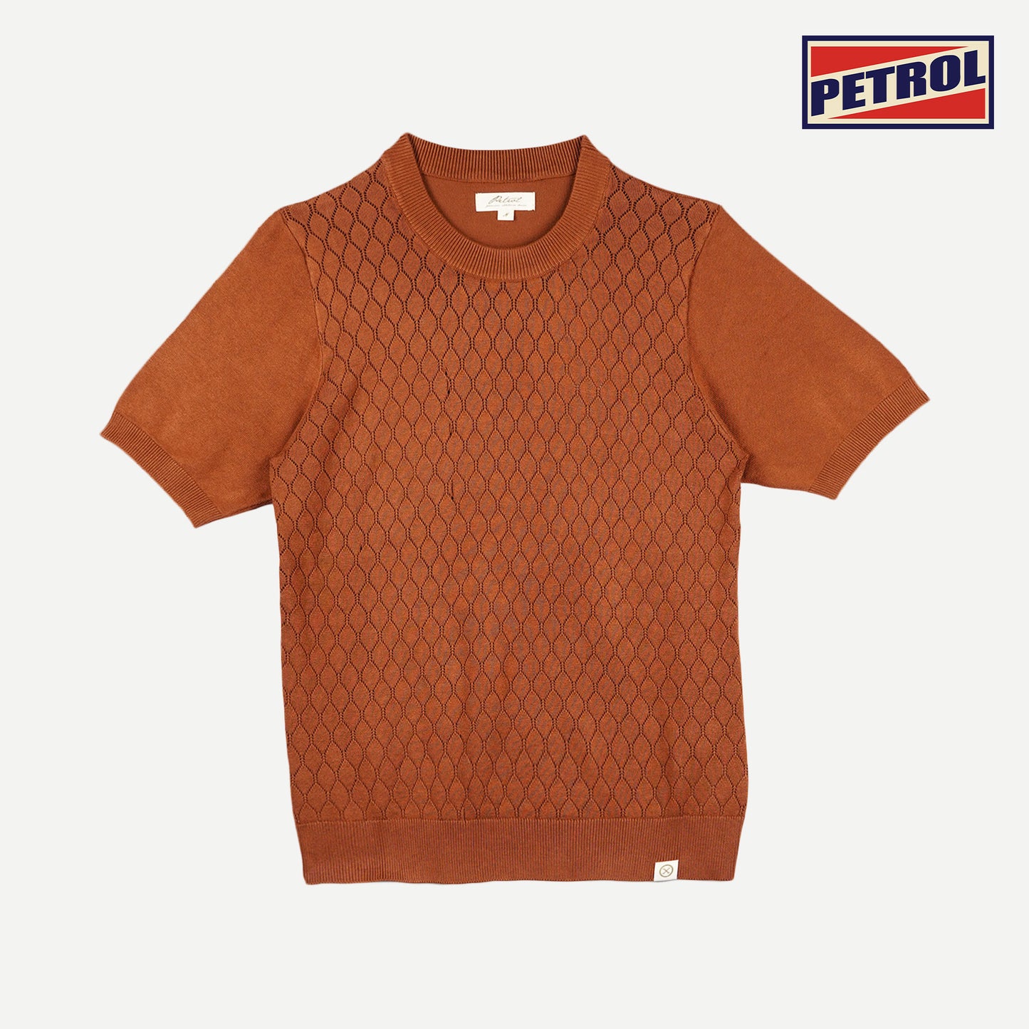 Petrol Ladies Basic Tees Slim Fitting Knitted Fabric 164226 (Choco Brown)