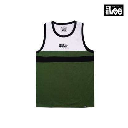 Stylistic Mr. Lee Men's Basic Tank Top Semi body Fit 168151 (Fatigue)