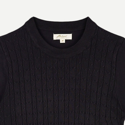 Petrol Ladies Basic Tees Slim Fitting Knitted Fabric 164198 (Black)
