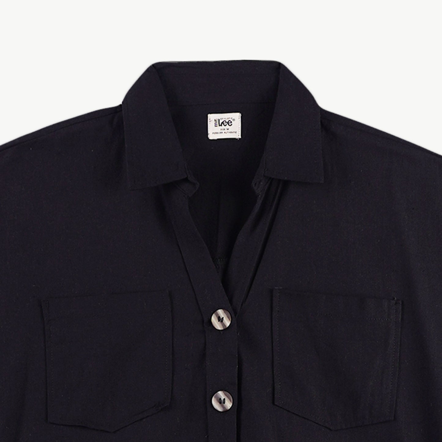 Stylistic Mr. Lee Ladies Basic Woven Shirt Boxy Fit 160481 (Black)